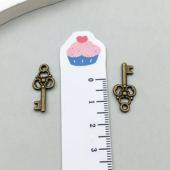 Alloy Key Jewelry Accessories Pendant For Diy Bracelet Necklace Keychain Earrings Electroplated