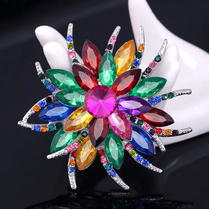 Flower Alloy Plating Women'S Brooches