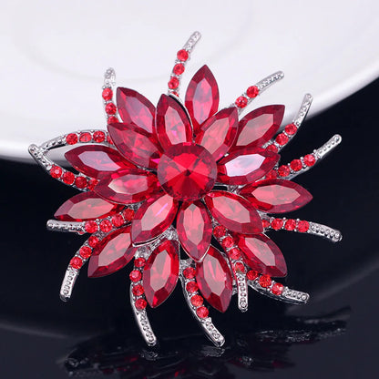 Flower Alloy Plating Women'S Brooches