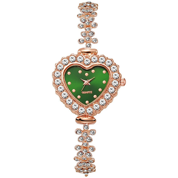 Alloy Ladies Heart Shaped Fashion Quartz Watch