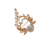 Alloy Leaf And Flower Design Electroplated Women's Brooch