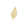 Alloy Leaf Brooch Electroplated Natural Fashionable Simple Pin For Men And Women