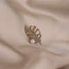 Alloy Leaf Brooch Original Design Electroplated For Women