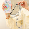 Alloy Leather Crossbody Phone Case Accessories Handmade Handwoven Chain