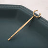 Alloy Letter Bangs Hair Clip Jewelry Gold Inlaid