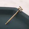 Alloy Letter Bangs Hair Clip Jewelry Gold Inlaid