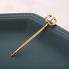 Alloy Letter Bangs Hair Clip Jewelry Gold Inlaid