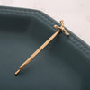 Alloy Letter Bangs Hair Clip Jewelry Gold Inlaid