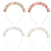 Alloy Letter Headband Hair Accessories Electroplated For Women