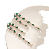Alloy Light Luxury Water Drop Long Tassel Earrings With Electroplating