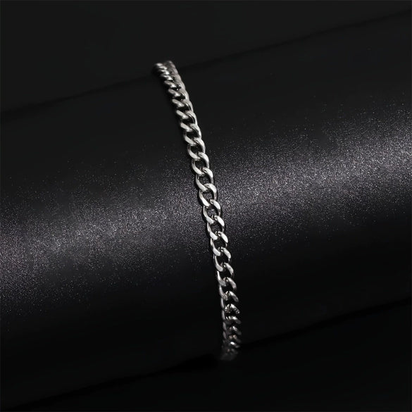 Alloy Link Chain Bracelet Geometric Unisex Jewelry With Electroplated Finish And Unique Stylish Design