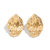 Alloy Liquid Metal Pleated Geometric Electroplating Animal Zodiac Women's Earrings
