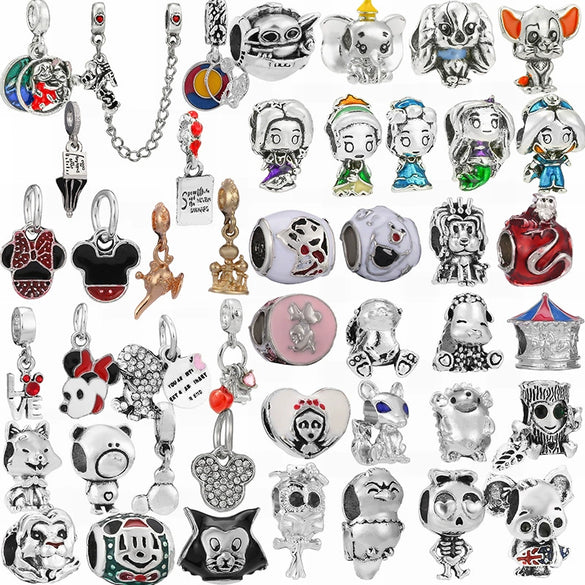 Alloy Loose Beads Accessories Cartoon Totem Original Design Electroplated Diy Bracelet