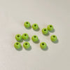 Alloy Loose Beads For Diy Jewelry Accessories Round Solid Color Baked Varnish Treated