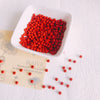 Alloy Loose Beads For Diy Jewelry Accessories Round Solid Color Baked Varnish Treated