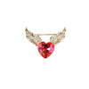 Alloy Love Angel Wings Brooch For Women Electroplated Clothes Accessories
