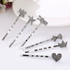 Alloy Love Bow Tie Onepiece Clip Hairpin Cute Hair Accessories Electroplated