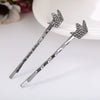 Alloy Love Bow Tie Onepiece Clip Hairpin Cute Hair Accessories Electroplated