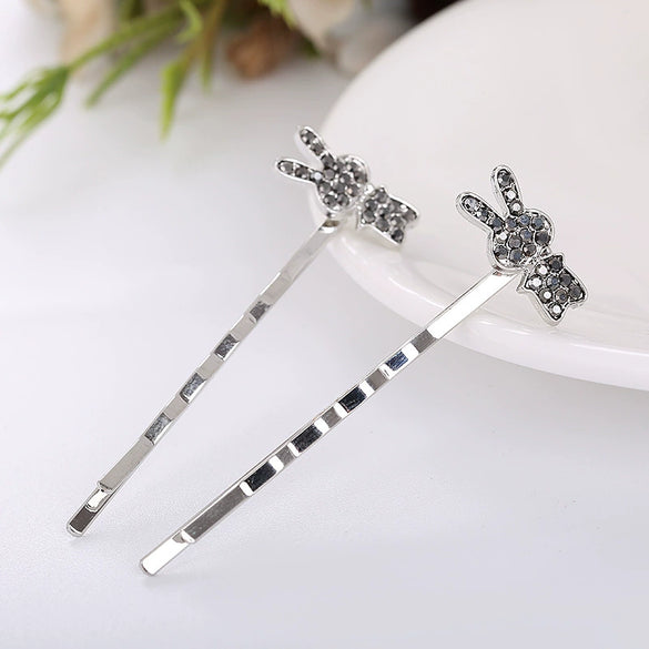 Alloy Love Bow Tie Onepiece Clip Hairpin Cute Hair Accessories Electroplated