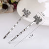 Alloy Love Bow Tie Onepiece Clip Hairpin Cute Hair Accessories Electroplated