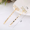 Alloy Love Bow Tie Onepiece Clip Hairpin Cute Hair Accessories Electroplated