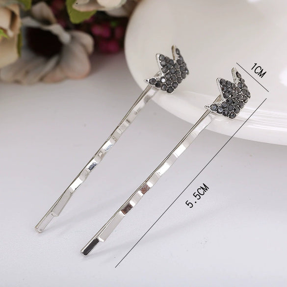 Alloy Love Bow Tie Onepiece Clip Hairpin Cute Hair Accessories Electroplated