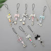 Alloy Love Bowknot And Pentagram Pattern Handmade Mobile Phone Case Keychain Hanging Chain And Ornaments