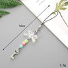 Alloy Love Bowknot And Pentagram Pattern Handmade Mobile Phone Case Keychain Hanging Chain And Ornaments