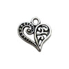 Alloy Love Heart And Love Letter Pendant Necklace Bracelet Keychain Vintage Style Electroplated