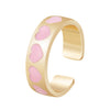 Alloy Love Heart Electroplated Ring Set For Women