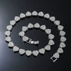 Alloy Love Shape Diamond Hip Hop Style Men's Cuban Chain Jewelry