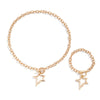 Alloy Love Star Heart Geometric Pendant Necklace For Women Electroplated Hollow Street Style Jewelry