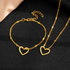 Alloy Love Water Drops Bells Pattern Electroplated Women's Necklace Bracelet