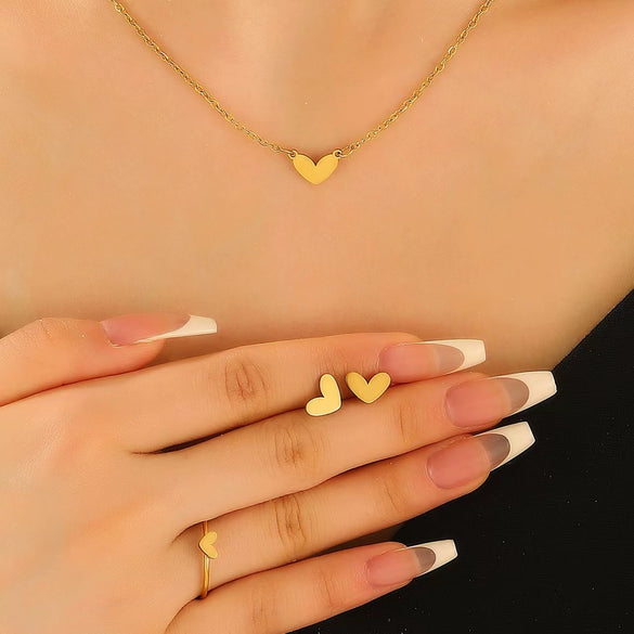 Alloy Love Water Drops Bells Pattern Electroplated Women's Necklace Bracelet