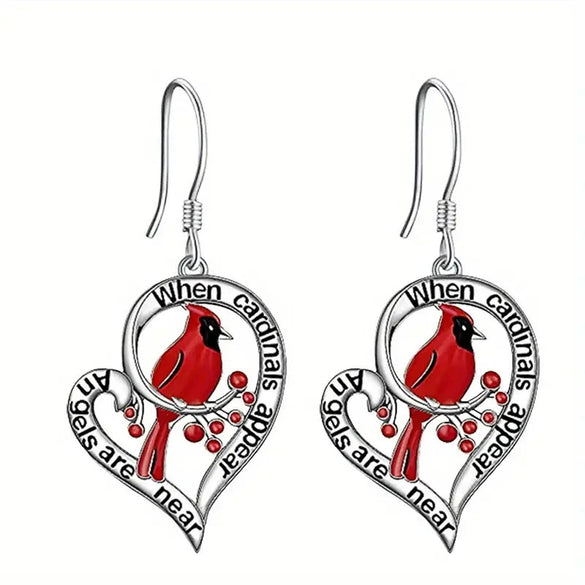 Alloy Lovely Animal Zodiac Heart Shape Earrings Jewelry
