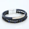 Alloy Magnet Buckle Handwoven Geometric Bracelet For Men And Women
