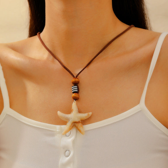 Alloy Marine Animal Clavicle Chain Necklace With Electroplating Design