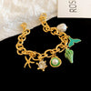 Alloy Marine Animal Geometric Style Electroplated Bracelet For Women