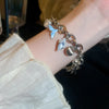 Alloy Marine Animal Geometric Style Electroplated Bracelet For Women