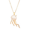 Alloy Marine Life Animal Style Earrings And Necklace With Electroplating