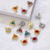 Alloy Marine Life Crab Lobster Zircon Pendant Electroplated Diy Jewelry Accessories