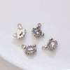Alloy Marine Life Crab Lobster Zircon Pendant Electroplated Diy Jewelry Accessories