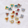 Alloy Marine Life Crab Lobster Zircon Pendant Electroplated Diy Jewelry Accessories