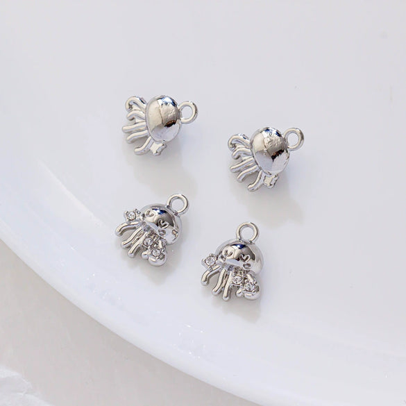 Alloy Marine Life Hippocampus Octopus Conch Electroplated Pendant Jewelry Accessories