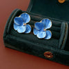 Alloy Medieval Vintage Flower Geometric Dripping Oil Earrings For Women