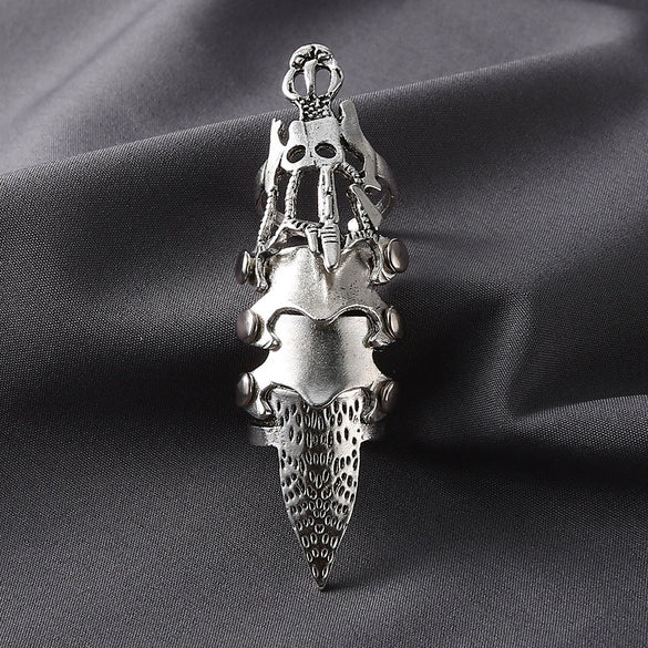 Alloy Men's And Women's Fashion Scorpion And Skull Knuckle Bendable Ring With Electroplating And Animal Zodiac Pattern