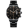 Alloy Men's Business Style Round Dial Quartz Watch