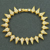 Alloy Men's Hiphop Style Geometric Diamond Stitching Bracelet Jewelry