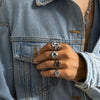 Alloy Men's Jewelry Retro Distressed Animals Zodiac Ring