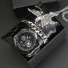 Alloy Men's Sport Quartz Watch With Eagle Pendant And Stainless Steel Buckle